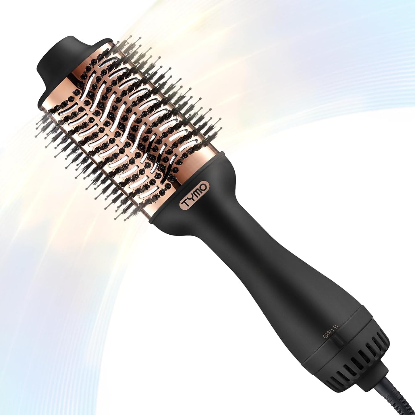 Hair Dryer Brush Blow Dryer Brush in One, 4 in 1 Ionic Hairdryer and Styler Volumizer with Oval Titanium Barrel, Hot Air Straightener for Smooth Frizz-Free Blowout, Pink